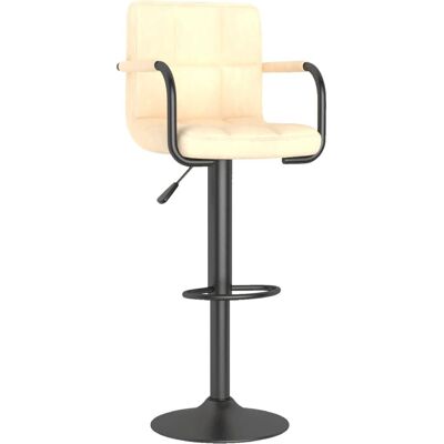 VidaXL 334647 Verstellbarer Samtvelour-Barhocker - Barhocker VidaXL 334647 Verstellbarer Samtvelour-Barhocker - Barhocker