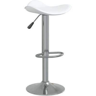 VidaXL Weiß Chrom Stahl Kunstleder Barhocker - Barhocker VidaXL Weiß Chrom Stahl Kunstleder Barhocker - Barhocker
