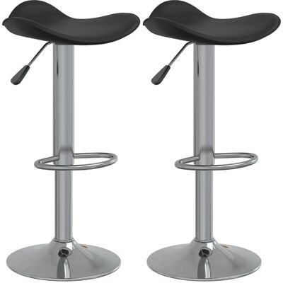 vidaXL Verstellbarer Barhocker - Modern Schwarz - Barhocker vidaXL Verstellbarer Barhocker - Modern Schwarz - Barhocker