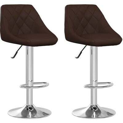 vidaXL 335182 Moderner brauner Kunstleder Barhocker - Bar stool vidaXL 335182 Moderner brauner Kunstleder Barhocker - Bar stool