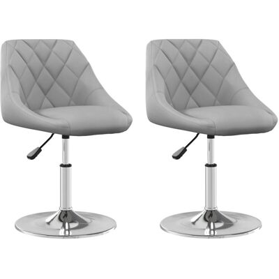 vidaXL 335283 Leichtgraue Samt-Sessel - Esszimmerstuhl vidaXL 335283 Leichtgraue Samt-Sessel - Esszimmerstuhl