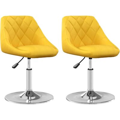 VidaXL 335290 fauteuil de salle à manger en velours - Design moderne - Lot de 2 VidaXL 335290 fauteuil de salle à manger en velours - Design moderne - Lot de 2