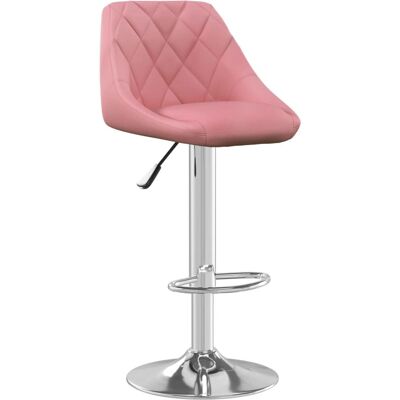 vidaXL 335299 Samt Velours Barhocker - Höhenverstellbar 360° Dreh vidaXL 335299 Samt Velours Barhocker - Höhenverstellbar 360° Dreh