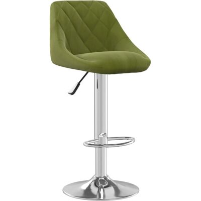 VidaXL 335307 Verstellbarer Samt-Barhocker - Barhocker VidaXL 335307 Verstellbarer Samt-Barhocker - Barhocker