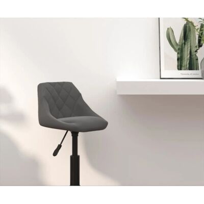 Taburete de terciopelo gris oscuro vidaXL - Bar Stool Taburete de terciopelo gris oscuro vidaXL - Bar Stool