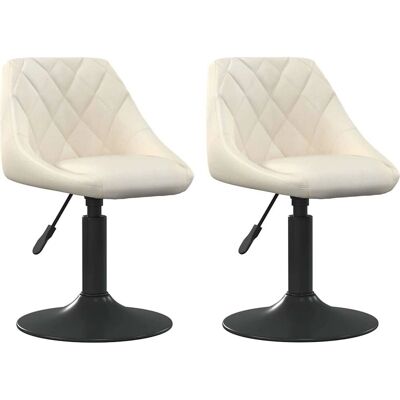VidaXL 335326 Moderne fluwelen draaistoel - Eetkamerstoel VidaXL 335326 Moderne fluwelen draaistoel - Eetkamerstoel