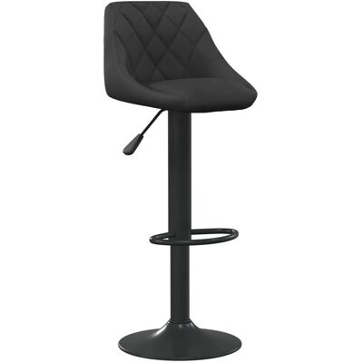 vidaXL Taburete de terciopelo negro - Taburete de bar vidaXL Taburete de terciopelo negro - Taburete de bar