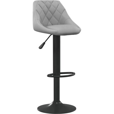 vidaXL 335338 Hellgrauer Samt Barhocker vidaXL 335338 Hellgrauer Samt Barhocker