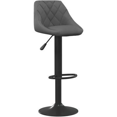 vidaXL Barhocker Dunkelgrau Velvet - Bar Stool vidaXL Barhocker Dunkelgrau Velvet - Bar Stool