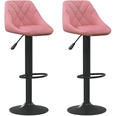 VidaXL Modell 335354 Pink Samtvel Barhocker - Barhocker VidaXL Modell 335354 Pink Samtvel Barhocker - Barhocker