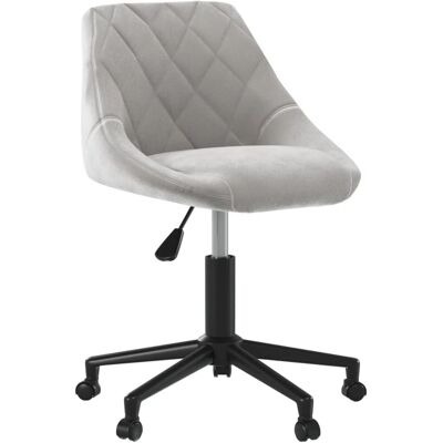 vidaXL 335484 Hellgrauer Samtvel Büro-Stuhl - Bürostuhl vidaXL 335484 Hellgrauer Samtvel Büro-Stuhl - Bürostuhl