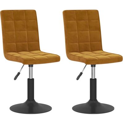 VidaXL 335739 Moderne Samt Drehstühle - Esszimmermöbel VidaXL 335739 Moderne Samt Drehstühle - Esszimmermöbel