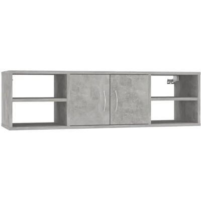 Étagère murale gris béton vidaXL à 6 niveaux - Étagère - Publicité Étagère murale gris béton vidaXL à 6 niveaux - Étagère - Publicité