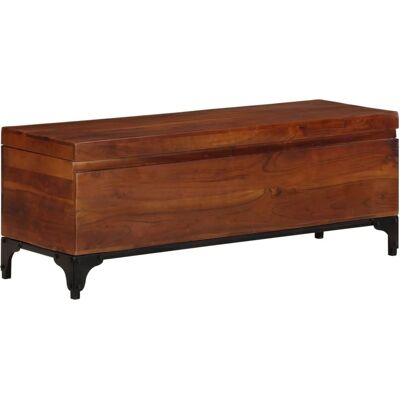 vidaXL Baúl de madera de acacia maciza - Almacenamiento y Mesa de café vidaXL Baúl de madera de acacia maciza - Almacenamiento y Mesa de café