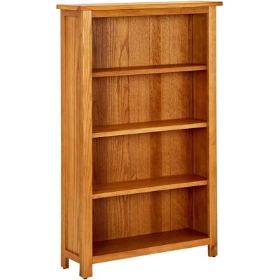 vidaXL Massiv eg 4-etasjes bogreol - Stue vidaXL Massiv eg 4-etasjes bogreol - Stue