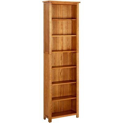 vidaXL Solideiche 7-stöckige Bücherregal - Bücherregal vidaXL Solideiche 7-stöckige Bücherregal - Bücherregal