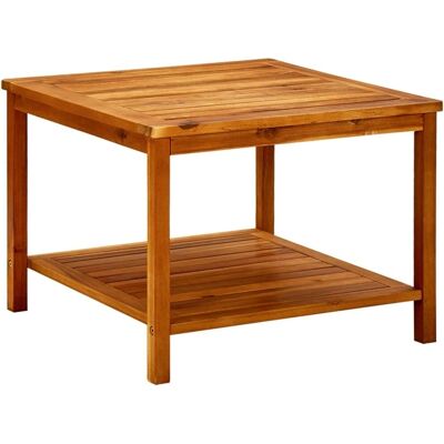 vidaXL Acaciahouten Salontafel - Weerbestendig, 60x60x45 cm vidaXL Acaciahouten Salontafel - Weerbestendig, 60x60x45 cm