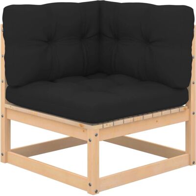 vidaXL Gartenecksofa - Modular, Kiefernholz, Kissen vidaXL Gartenecksofa - Modular, Kiefernholz, Kissen