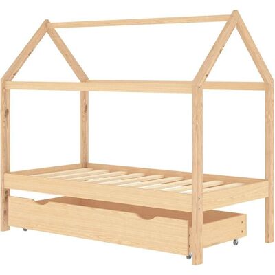 vidaXL Kinderbed van dennenhout met lade - Kinderbed Type vidaXL Kinderbed van dennenhout met lade - Kinderbed Type