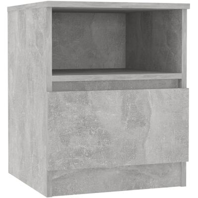 vidaXL 806165 Table de nuit - Gris béton - Commode - Publicité vidaXL 806165 Table de nuit - Gris béton - Commode - Publicité