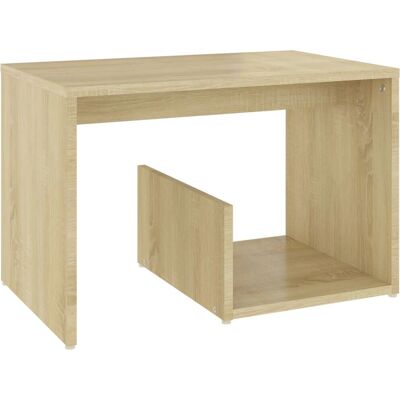 vidaXL Sonoma Eiken Bijzettafel - Modern Compact Opslag vidaXL Sonoma Eiken Bijzettafel - Modern Compact Opslag