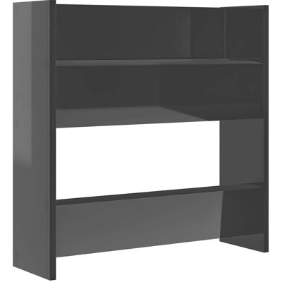 armoire à chaussures grise murale vidaXL avec 2 étagères - Rangement à chaussures - Publicité armoire à chaussures grise murale vidaXL avec 2 étagères - Rangement à chaussures - Publicité