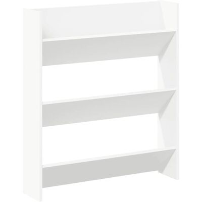 vidaXL Wand Schoenenkast Wit - Schoenopslag Organizer Rek Plank vidaXL Wand Schoenenkast Wit - Schoenopslag Organizer Rek Plank
