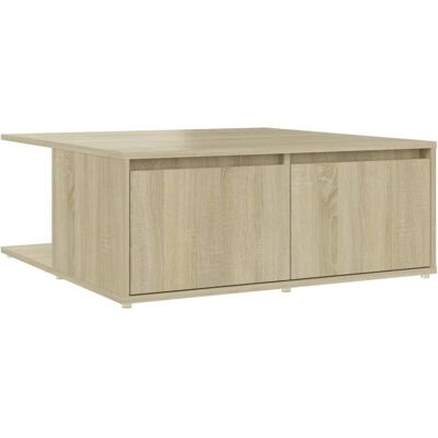 vidaXL Eikenhouten salontafel Sonoma - Met opbergruimte vidaXL Eikenhouten salontafel Sonoma - Met opbergruimte