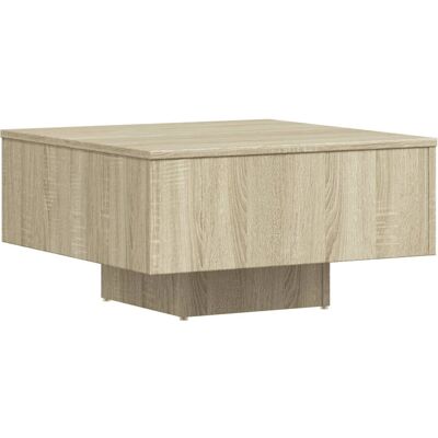vidaXL Table de salon Chêne 60x60x31,5 cm Bois aggloméré - Table de café - Publicité vidaXL Table de salon Chêne 60x60x31,5 cm Bois aggloméré - Table de café - Publicité