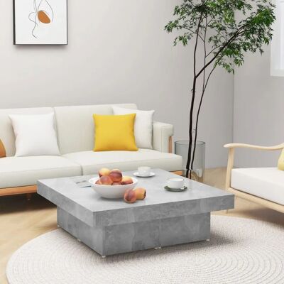 vidaXL Couchtisch Beton Grau - 90x90x28 cm - Wohnzimmermöbel vidaXL Couchtisch Beton Grau - 90x90x28 cm - Wohnzimmermöbel