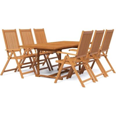 vidaXL Gartentisch-Set mit Klappstühlen und ausziehbarem Tisch vidaXL Gartentisch-Set mit Klappstühlen und ausziehbarem Tisch