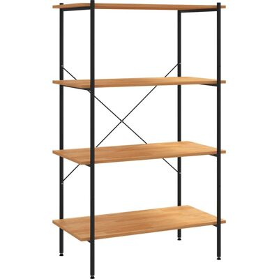 vidaXL 336344 Schwarz und Eiche 4-stöckiges Regal - Bücherregal vidaXL 336344 Schwarz und Eiche 4-stöckiges Regal - Bücherregal