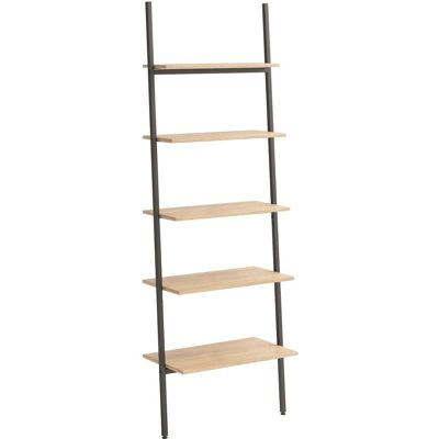 vidaXL 336376 Lichtbruin 5-laags schuine plank - Boekenkast vidaXL 336376 Lichtbruin 5-laags schuine plank - Boekenkast