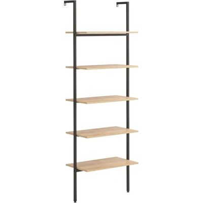 vidaXL 336385 Hellebraune 5-stöckige Neigungsshelf - Bücherregal vidaXL 336385 Hellebraune 5-stöckige Neigungsshelf - Bücherregal