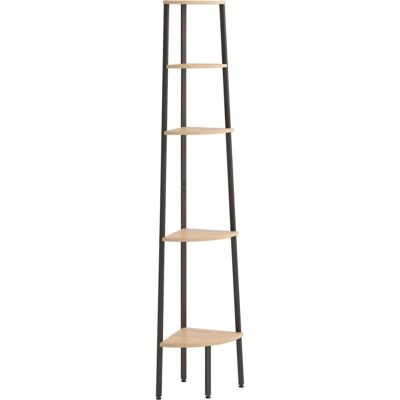 vidaXL 336394 Wohnzimmer Bücherregal - Eckregal 5-stöckig Hellbraun vidaXL 336394 Wohnzimmer Bücherregal - Eckregal 5-stöckig Hellbraun