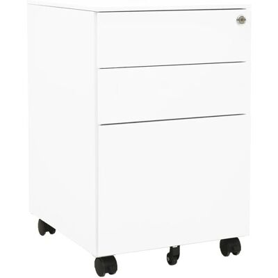 vidaXL Weißes Stahl-Mobilarchiv - Aktenaufbewahrung Büro vidaXL Weißes Stahl-Mobilarchiv - Aktenaufbewahrung Büro