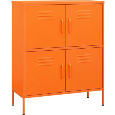 vidaXL Oranger Stahlschrank - Stauraum vidaXL Oranger Stahlschrank - Stauraum