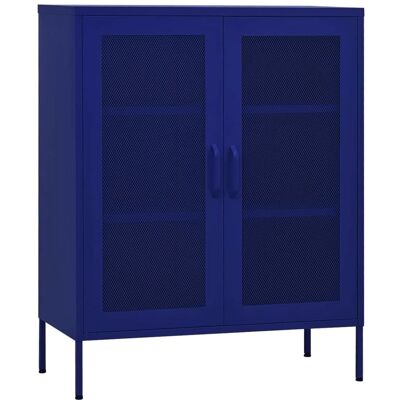 vidaXL Stauraumbank Navy Blue Stahl - Storage Cabinet vidaXL Stauraumbank Navy Blue Stahl - Storage Cabinet