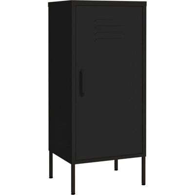 vidaXL Storage Cabinet - Steel, Black, 42.5x35x101.5cm - Storage Cabinet vidaXL Storage Cabinet - Steel, Black, 42.5x35x101.5cm - Storage Cabinet