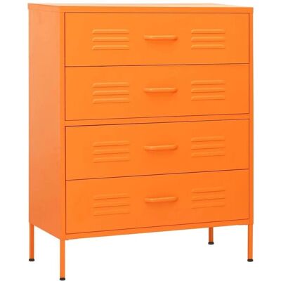 vidaXL Orange Stål Skab - Skab vidaXL Orange Stål Skab - Skab