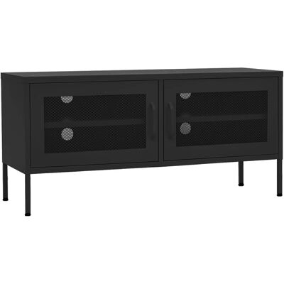 Meuble TV en acier vidaXL 105x35x50 cm - Unité média durable - Publicité Meuble TV en acier vidaXL 105x35x50 cm - Unité média durable - Publicité