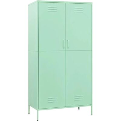 vidaXL Mint Stalen Kast - 90x50x180 cm Opbergkast vidaXL Mint Stalen Kast - 90x50x180 cm Opbergkast