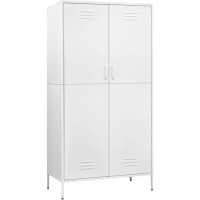 vidaXL Stalen Kast 90x50x180 cm - Slaapkameropslag vidaXL Stalen Kast 90x50x180 cm - Slaapkameropslag
