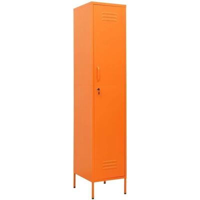 vidaXL Locker Skab Orange Stål Opbevaringsmøbel til Kontor vidaXL Locker Skab Orange Stål Opbevaringsmøbel til Kontor