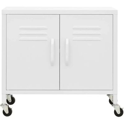 vidaXL Hvid Stålskab - 60x35x56 cm - Hjemme Sideboard vidaXL Hvid Stålskab - 60x35x56 cm - Hjemme Sideboard