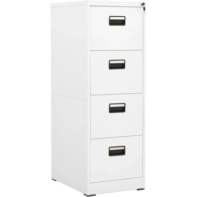 vidaXL Armoire à dossiers en acier blanc - Bureau - Publicité vidaXL Armoire à dossiers en acier blanc - Bureau - Publicité