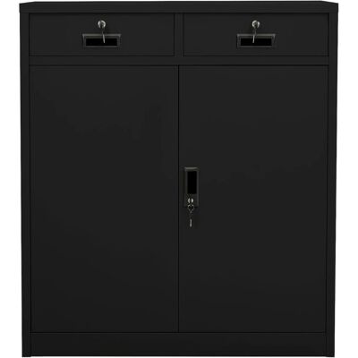 vidaXL Kontor Skab Sort Stål 90x40x102cm - Arkiv vidaXL Kontor Skab Sort Stål 90x40x102cm - Arkiv
