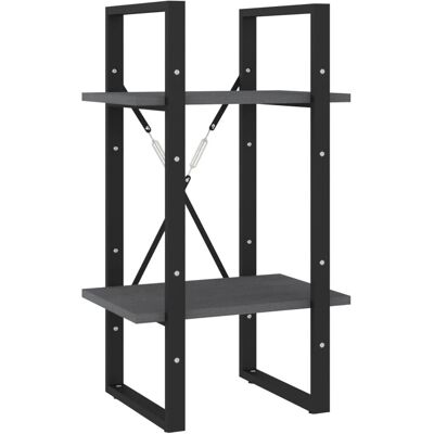 vidaXL 806414 Grauer Kiefernbuchschrank - Bücherregal vidaXL 806414 Grauer Kiefernbuchschrank - Bücherregal