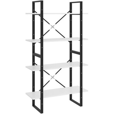 vidaXL 806457 Weiße 4-stöckige Bücherregal - Bookcase vidaXL 806457 Weiße 4-stöckige Bücherregal - Bookcase