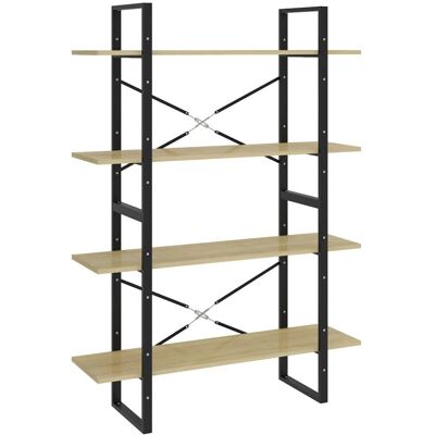 vidaXL Sonoma Eiche 4-Stufen Bücherregal - Bücherregal vidaXL Sonoma Eiche 4-Stufen Bücherregal - Bücherregal